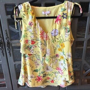 Parker Multicolor Floral Sleeveless Blouse
